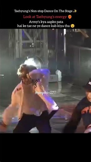 Taehyung's Non-stop Dance 😘❤️ #btsvdance #bts #shortvideo #youtubeshorts #kpopidol #bangtanboysbts