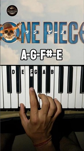 One Piece Piano Tutorial #pianotutorial #shorts