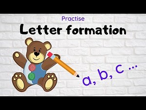 Letter formation / handwriting, A to Z / whole alphabet - for children / kids