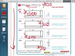 Go Math 3.4 Multiply Using Partial Products