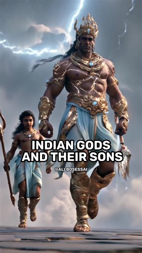 INDIAN GODS AND THEIR SONS #hinduism #hindugod #dnafusion #aifusion