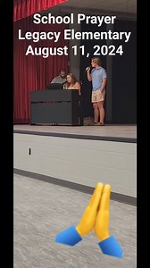 Superintendent Sherrie Raulerson lead her final prayer gathering starting off the school year at Legacy Elementary. | The Baker County Press