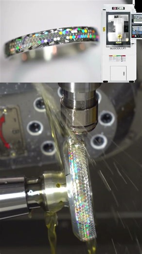 CNC 5-Axis Machining: Crafting a Holographic Honeycomb Bracelet from Solid Metal