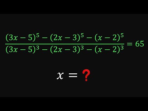 Crazy equation with a simple solution #maths