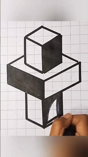 This 3D Drawing Will Trick Your Eyes 😱🧠 #Shorts