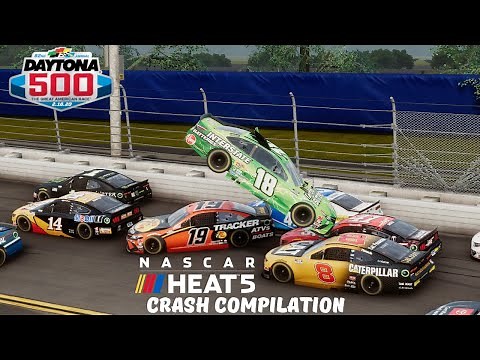 NASCAR Heat 5 Crash Compilation
