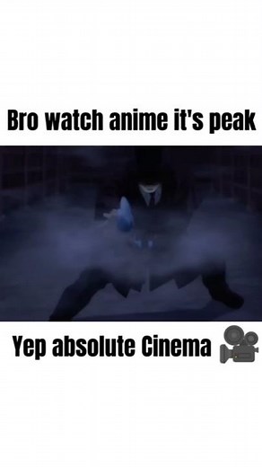 Bro watch anime it's peak ☠️