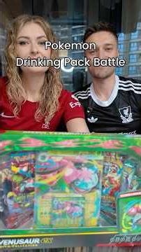 Drinking Pack Battle - Opening a Mega Venusaur EX Box Vs Wife! #Pokemon #Pokemontcg #shorts #reels