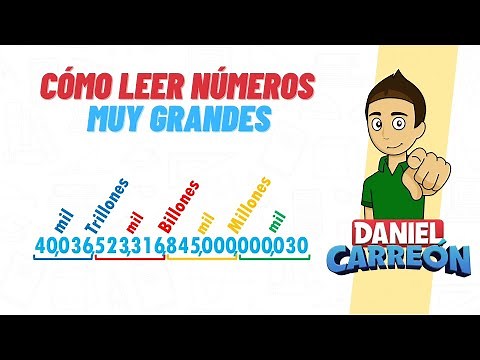 CÓMO LEER NÚMEROS MUY GRANDES Super facil - Para principiantes