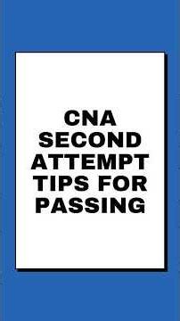 CNA Second Attempt Tips | How to Pass the CNA Exam on Your Next Try#cnaexam2026 #nursingassistant