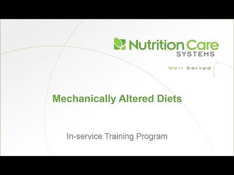 Mechanically Altered Diets