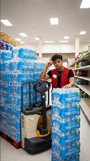 My 4 AM Routine Stocking Water at Target