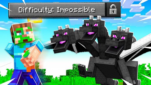 Surviving impossible difficulty in Minecraft