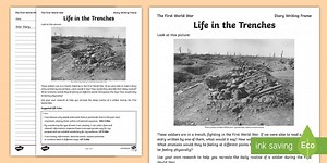 First World War Soldier Diary Entry Writing Worksheet