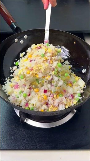 This Fried Rice Is Anything But Boring! 🍳🔥 Minced Pork + Corn + Peas = MAGIC! 🤯 #Shorts