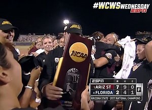 71K views · 1.5K reactions | WCWS Wednesday: 2️⃣0️⃣1️⃣1️⃣ Dallas Escobedo became the first freshman to pitch and win a national championship in 20 years as Sun Devil Softball completed an unblemished postseason run and won the second national title in program history. Watch the full game unfold tomorrow night right here on the NCAA Softball Facebook page starting at 9 PM ET! | NCAA Softball | Facebook