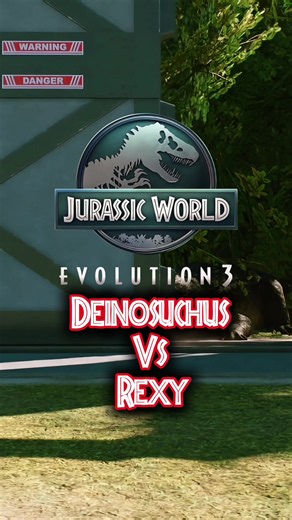 Deinosuchus Vs Rexy | Jurassic World Evolution 3 #gaming #jurassicpark #jurassicworldevolution3 #dinosaurs #deinosuchus