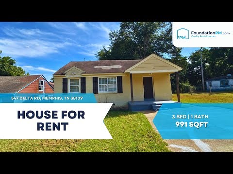 🏡 547 Delta Rd | Memphis, TN 38109 | Move-In Ready Rental | FoundationPM.com