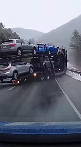 Tragic Accident as Cargo Truck Smashes Into Traffic, Loses Control and Sends Vehicles Falling Jefferson County, Alabama — February 10, 2025 Disturbing footage shows a catastrophic highway crash unfolding when a cargo truck plows into slowing traffic, triggering a violent chain reaction that ends with multiple vehicles being thrown from the trailer. The video begins with congested traffic ahead when the cargo truck fails to slow in time, slamming into the back of several vehicles. The impact caus