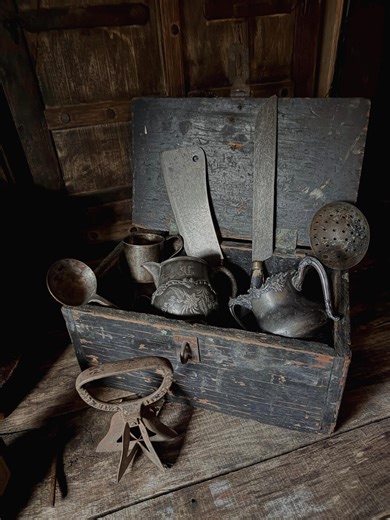 Primitive Antique Wood Box Hand Crafted With Original Age Worn Black Paint - Etsy