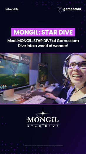 12K views | Dive into the [MONGIL: STAR DIVE] Gamescom 2025! Dive into a world of wonder! MONGIL: STAR DIVE at Gamescom 2025—pre-register before the adventure begins! ▶ Pre-register now https://ntiny.link/STARDIVE_EN | Netmarble | Facebook