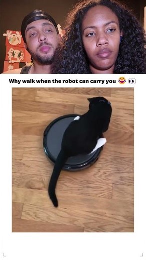 Why walk when the robot can carry you 😂🤣