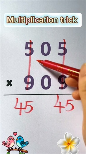 Easy 3-digit multiplication trick! 🧠✏️ #mathtricks #mathhacks #maths #education #shorts