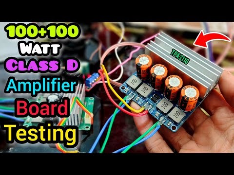 100+100 watt class D amplifier board testing New class D amplifier board tpa3116 #new #classd #audio