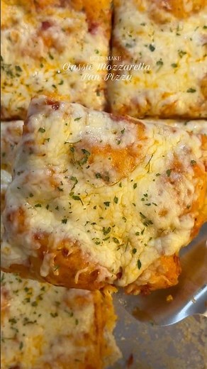 Pizza Pan Cheesy Mozarella ✨👀