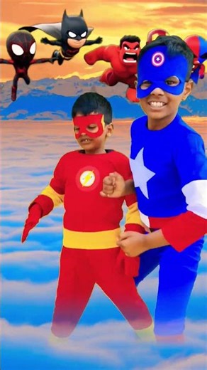 Flash vs Captain America Shield Race! 💨🛡️ Who Wins? Marvel DC Crossover #shorts