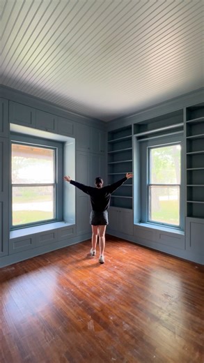 DIY BUILT-INS REVEAL ✨ This project was an absolute labor of love, but SO worth it! Truly, an organization lover’s dream 😌🩵 | Renee Renovates