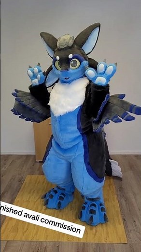 Finished Avali Fursuit #fursuitmaker #furry