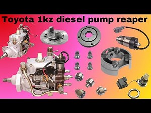 How to Toyota 1kz fuel injection pump repair /1kz diesel pump lab test /1kz pump rotor sensor change