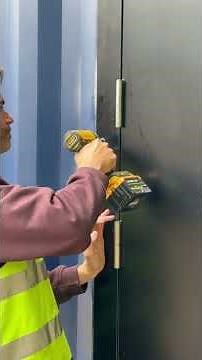 How To Install Our Self Drilling Shipping Container Door (No Welding Required)