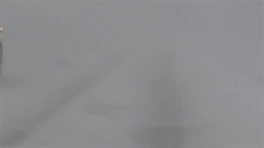 New York road disappears in blinding lake-effect snow