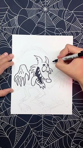 Dessin à colorier jour 6: Loup-garou