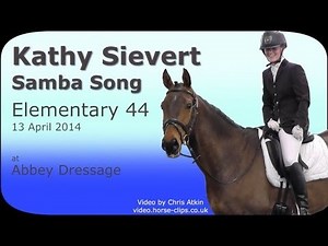 Dressage Elementary 44: Kathy Sievert and Samba Song