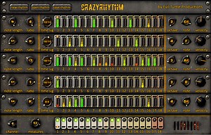 CrazyRhythm by Evil Turtle Productions - Rhythm Sequencer Plugin VST VST3 Audio Unit