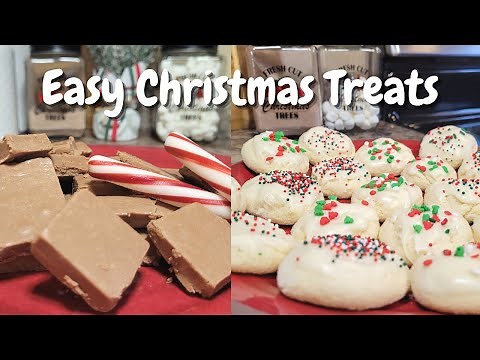 Easy Christmas Treats - Stress-Free Christmas Treats - Easy Cake Mix Sugar Cookies - No Fail Fudge