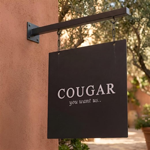 Custom Metal Hanging Blade Sign | Double-sided Business Storefront Sign - Etsy