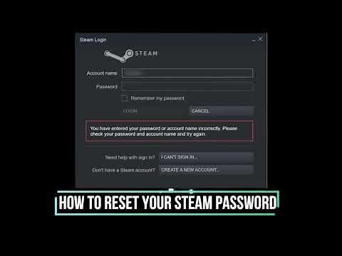 How to reset steam password