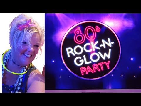 80's Rock N Glow Party On Carnival Cruise Ship Full! #80s #Carnivalcruise #Rocknglow #dance #party