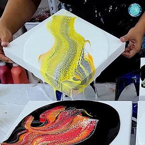 733K views · 6.5K reactions | Acrylic Pouring the 4 Elements | MollysArtistry | Facebook