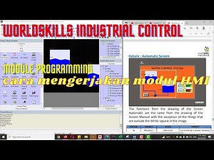 LKS SMK Industrial Control - Modul programming - cara membuat design HMI berdasarkan project