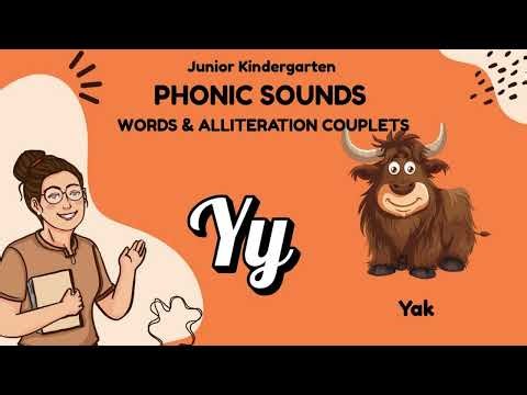 💛 Yy – Phonic Sounds 🔤 | 🎶 Words & Alliteration Couplets 🎤📚 | Phonics Fun 🌼🍋✨