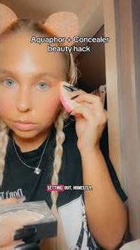 Aquaphor concealer hack #beautyhacks #concealer #makeuphacks #makeuptutorial #toofaced #shorts