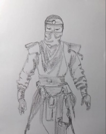 How to draw a samurai 🥷 #easydrawings #pencilart