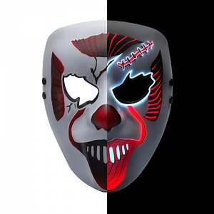 Watch Voice Activated Led Face Mask for Adults Purge Mask Light Up on Amazon Live