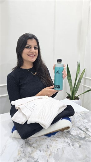 Deepika and Avyan on Instagram: "Does winter mean cozy clothes with lint, pilling, and unpleasant smells? This winter, give your woolens the special care they deserve. ✨ Plant‑based ✨ Non‑toxic & paraben‑free ✨ Powered by Lint Shield™ Technology For soft, fresh, like‑new winter wear, choose Happi Planet Wool & Winter Wear Shampoo. Available on Amazon & HappiPlanet.com Comment “LINK” for the purchase link! #happiplanet #winters #laundry #reels"