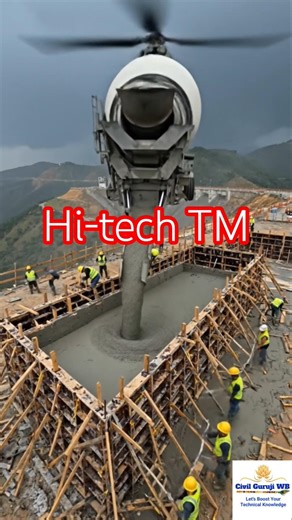 Future tech Transit mixture on critical dam projects #viral #shorts #tech #video #heavycivil #tech